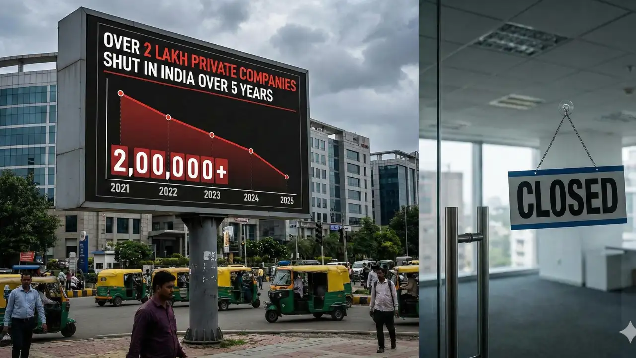 Over 200,000 companies shut down in India's five-year regulatory sweep