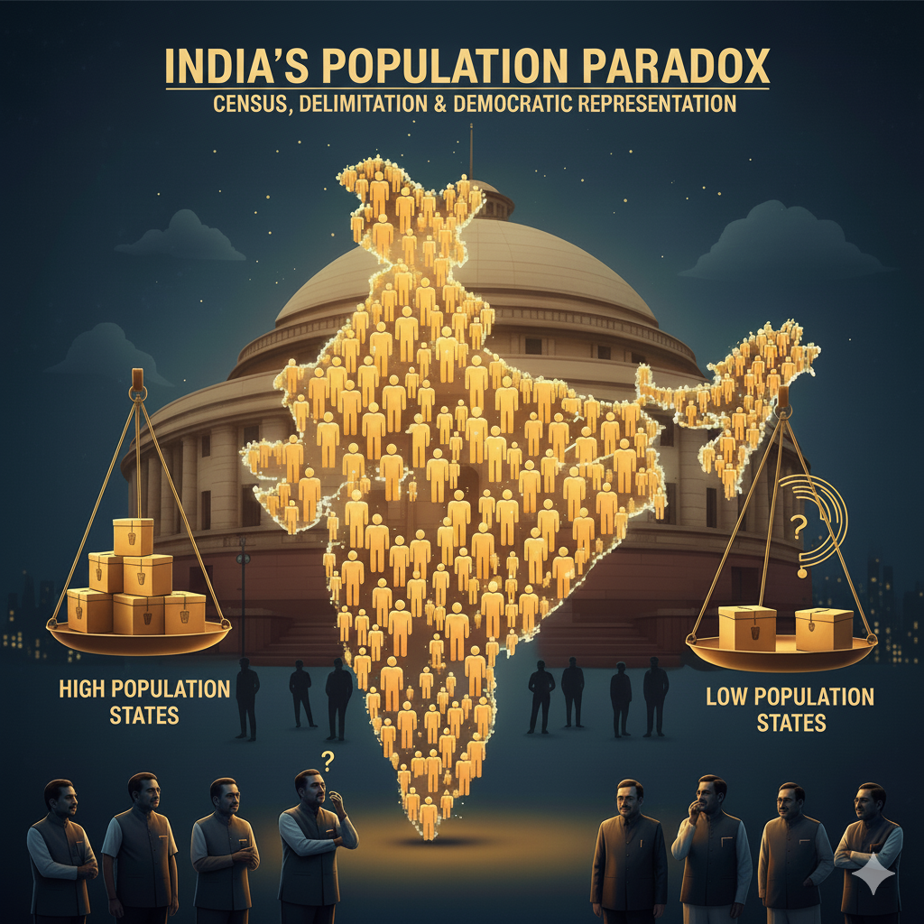 India's Demographic Time Bomb: Why the next Census may redraw the Political Map and reignite the North-South divide
