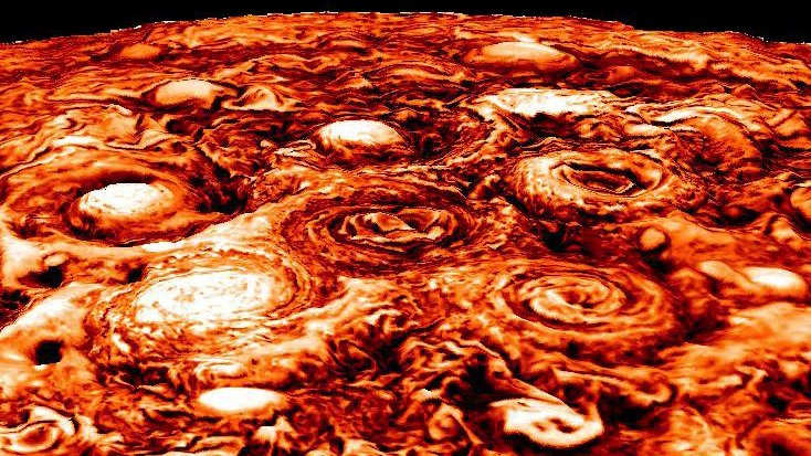 NASA’s Juno Mission Unveils Jupiter’s Polar Storms and Io’s Fiery Volcanic Fury
